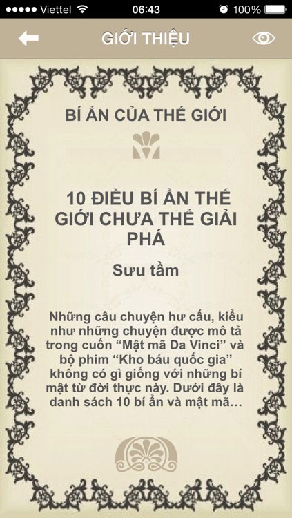 1001 bí ẩn của thế giới