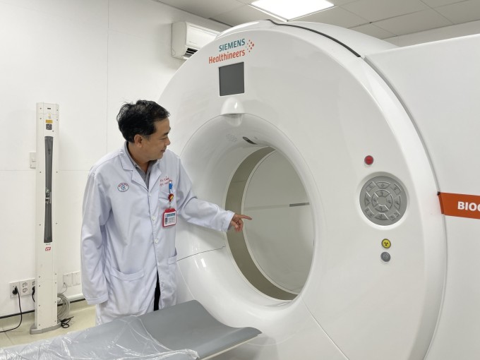 Máy PET/CT tại Bệnh viện Chợ Rẫy. Ảnh: Hà An