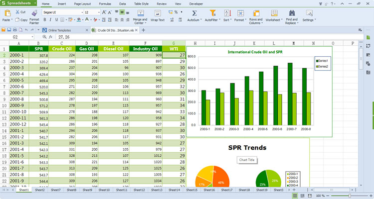 WPS Office Spreadsheets 